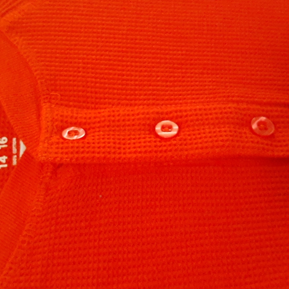 French Toast Crewneck LS Thermal Tees Bundle Boys 14/16 Slim Fit, Orange Blue - Picture 4 of 13